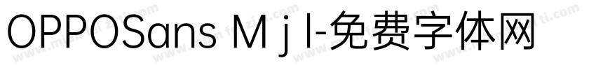 OPPOSans M j l字体转换